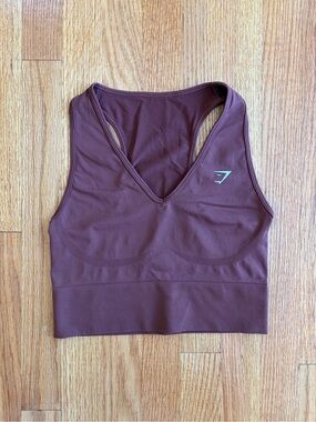 Red Gymshark Crop Tank Top, Size S